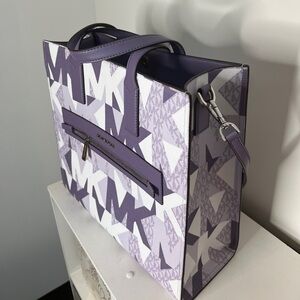 MK tote bag purple